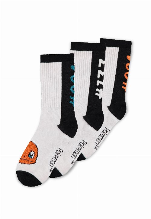 Pokemon - Gengar, Eevee, Charmander 3-Pack Socks
(Size 35-38)