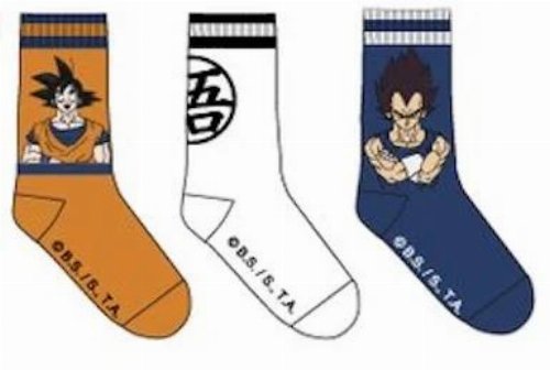 Dragon Ball - Goku & Vegeta 3-Pack Κάλτσες
(Μέγεθος 39-42)