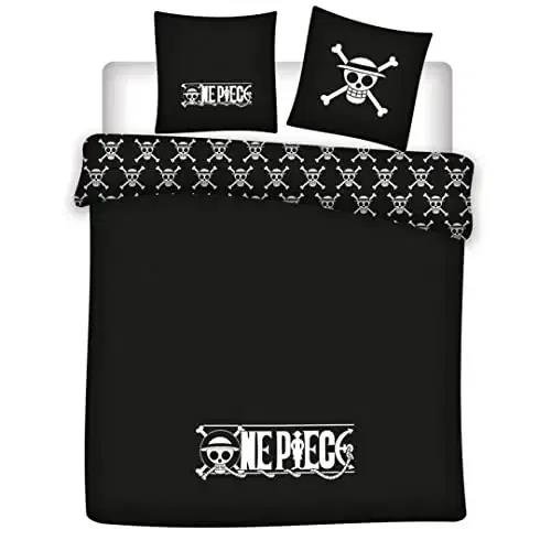 One Piece - Black Duvet Set (Duvet &
Pillows)