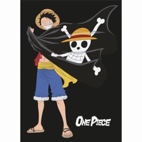 One Piece - Luffy with Flag Κουβέρτα
(70x140cm)