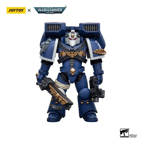 Warhammer 40000 - Ultramarines Vanguard Veteran
with Chainsword and Bolt Pistol 1/18 Action Figure
(12cm)