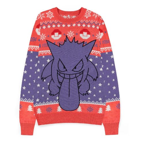 Pokemon - Gengar Red Ugly Christmas Sweater
(M)