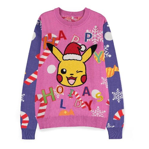 Pokemon - Pikachu Patched Ugly Christmas Sweater
(S)