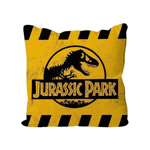 Jurassic Park - Caution Yellow Logo Cushion
(40x40cm)