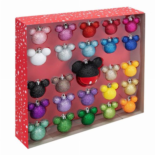 Disney - Mickey Mouse 25-Pack Christmas Baubles
Set
