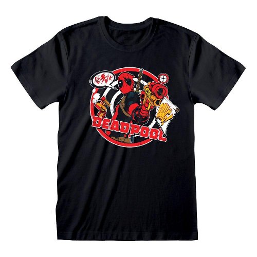 Marvel - Deadpool Badge Black T-Shirt
(L)