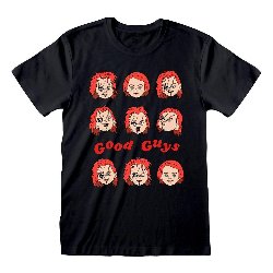 Child's Play - Expressions of Chucky Black T-Shirt
(XL)