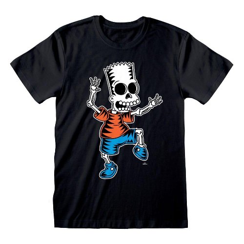 Simpsons - Skeleton Bart Black T-Shirt
