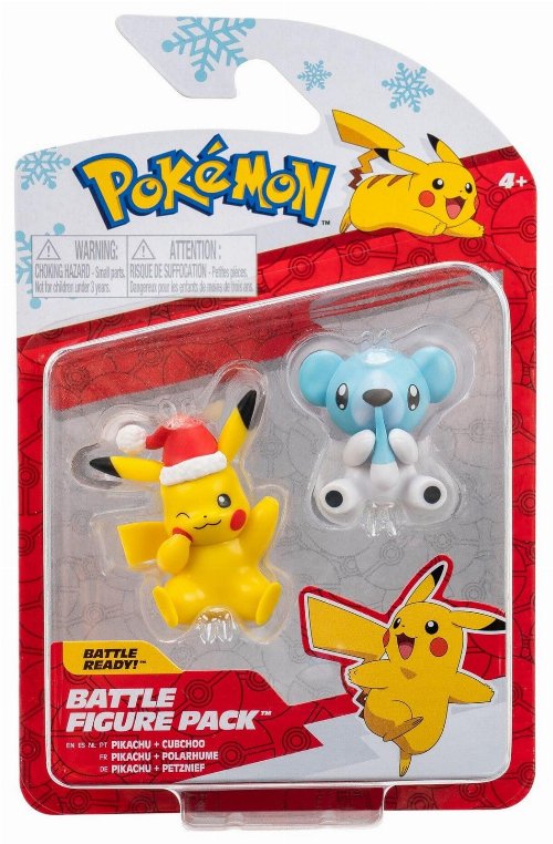 Pokemon - Christmas Pikachu & Cubchoo Φιγούρες
(6cm)