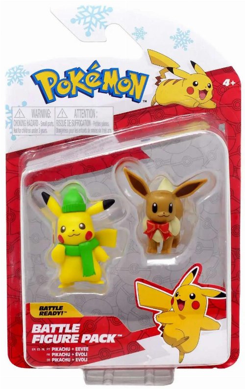 Pokemon - Christmas Pikachu & Eevee Φιγούρες
(6cm)