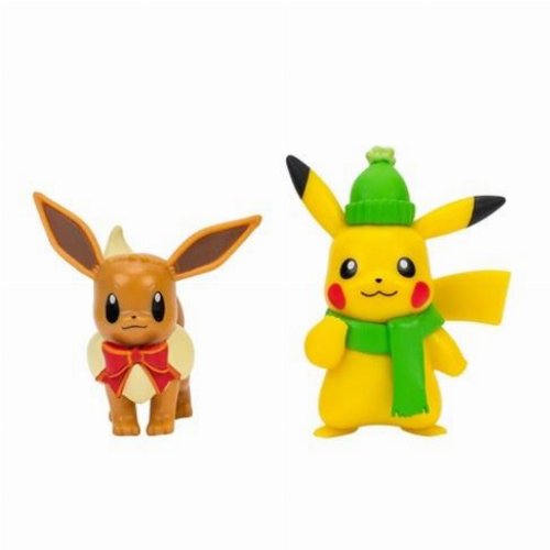 Pokemon - Christmas Pikachu & Eevee Φιγούρες
(6cm)