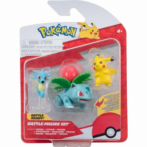 Pokemon - Horsea, Pikachu & Ivysaur Battle
Figure Set (5-8cm)