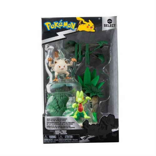 Pokemon: Select - Wild Jungle Environment:
Mankey & Treecko Figure Set (15cm)