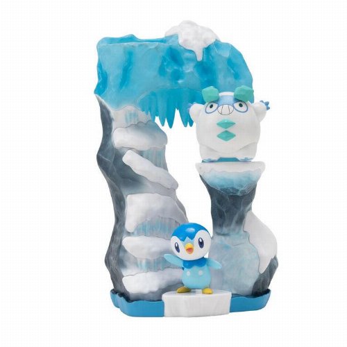 Pokemon: Select - Snowy Glacier Environment:
Piplup & Galarian Darumaka Figure Set
(15cm)