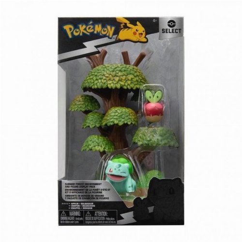 Pokemon: Select - Summer Forest Environment: Bulbasaur
& Applin Φιγούρες (15cm)