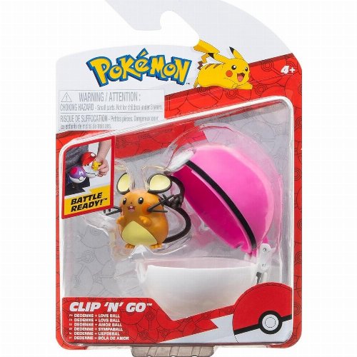 Pokemon Clip 'N' Go - Love Ball with Dedenne Φιγούρα
(5cm)