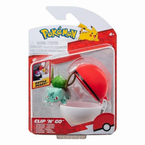 Pokemon Clip 'N' Go - Poke Ball with Bulbasaur Φιγούρα
(5cm)