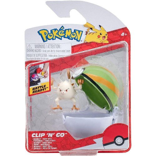 Pokemon Clip 'N' Go - Nest Ball with Mankey
Battle Figure (5cm)