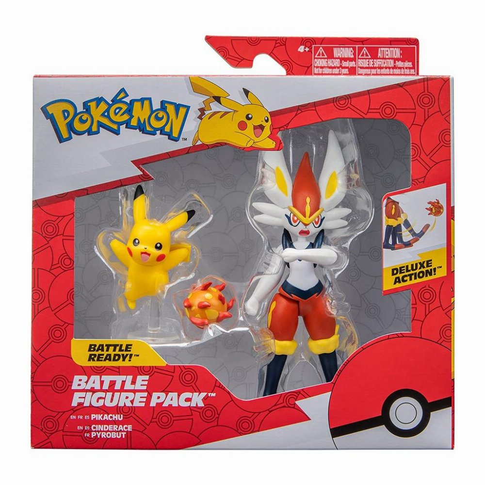 Pack 6 figurines Pikachu 2, Carapuce, Salamèche, Bulbizarre, Mimiqui et  Toxizap, Battle - Pokemon - Boti