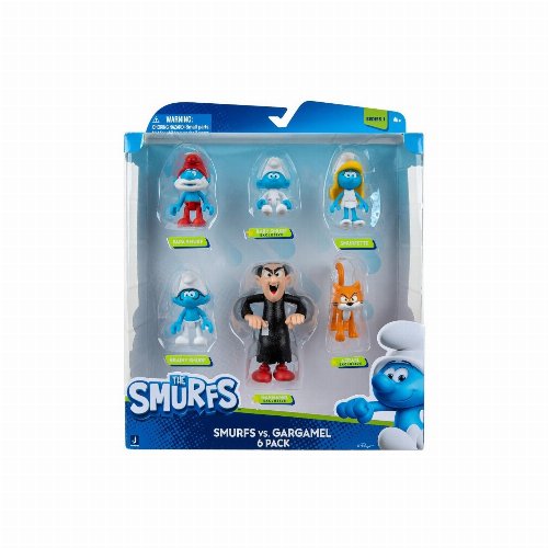 The Smurfs - Smurfs vs Gargamel 6-Pack Classic
Figure Set (5cm)
