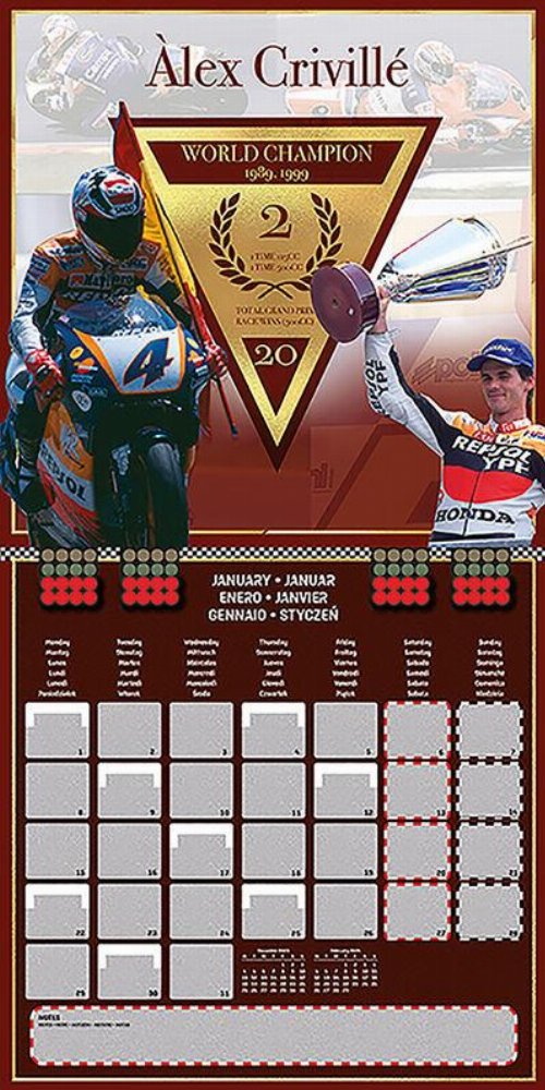 Moto GP - Legends 2024 Wall
Calendar