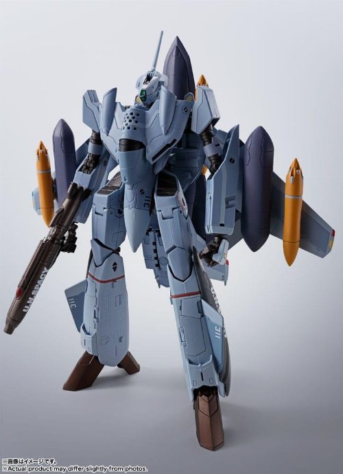 Macross Zero Hi-Metal R - VF-0A Phoenix (Shin
Kudo Use) & QF-2200D-B Ghost Die-Cast Action Figure
(30cm)