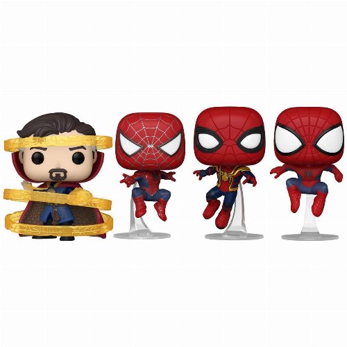 Φιγούρες Funko POP! Marvel - Spider-Man, Friendly
Neighborhood Spider-Man, The Amazing Spider-Man, Doctor Strange
(GITD) 4-Pack (Exclusive)