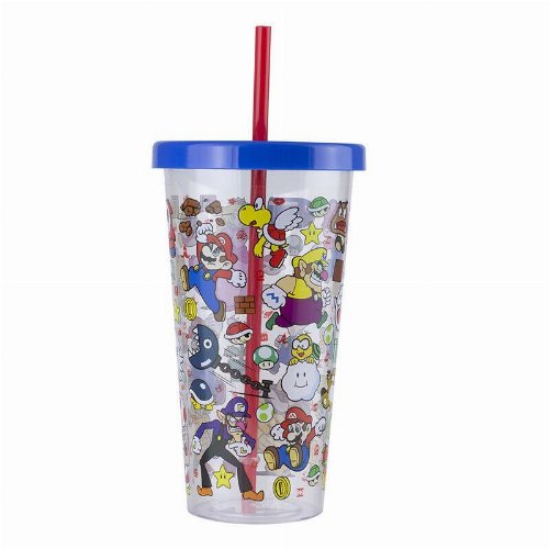 Super Mario - Tumbler with Straw Ποτήρι
(470ml)