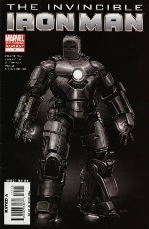 The Invincible Iron Man #1 (2nd printing) Meinerding
Variant Cover (2008)