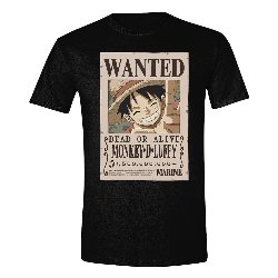 One Piece - Wanted Luffy Poster Black T-Shirt
(XL)