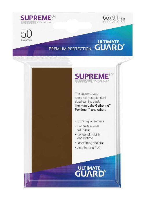 Ultimate Guard Supreme UX Standard Sleeves 50ct
- Brown