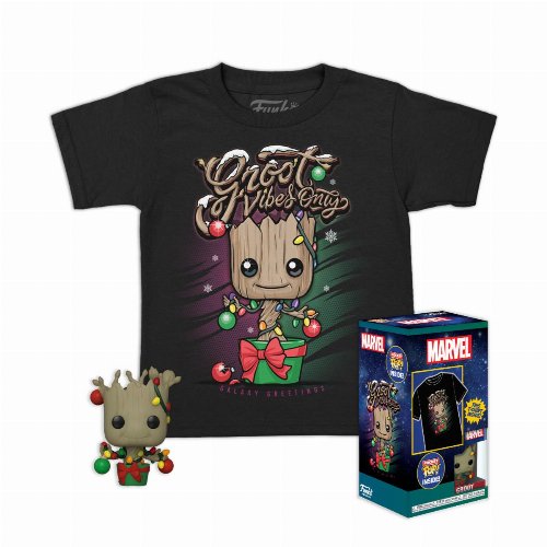 Συλλεκτικό Funko Box: Guardians of the Galaxy -
Holiday Groot Pocket POP! με T-Shirt