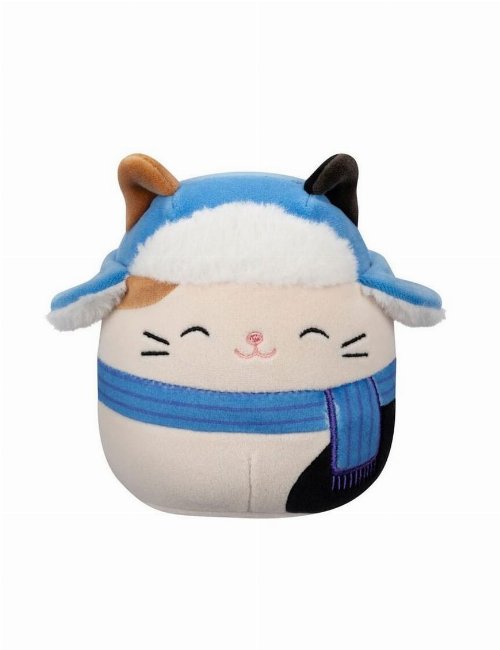 Squishmallows - Christmas: Cam the Brown Cat in
Blue Scarf Plush (13cm)