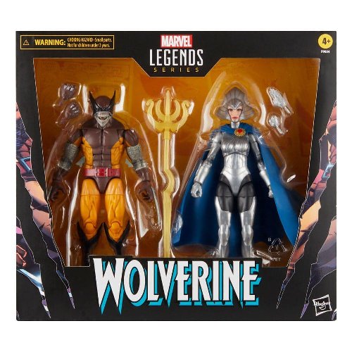 Marvel Legends: Wolverine 50th Anniversary -
Wolverine & Lilandra Neramani 2-Pack Action Figures
(15cm)