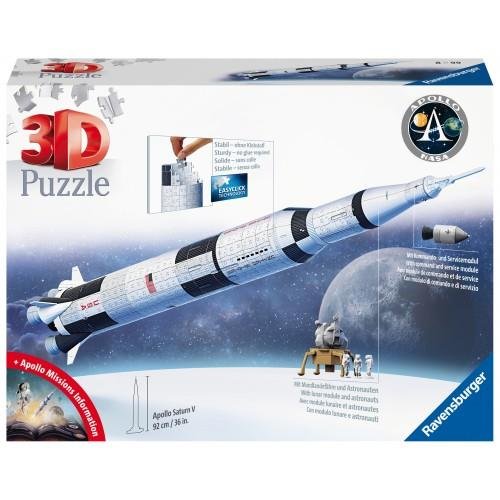 Puzzle 3D 432 pieces - Πύραυλος Apollo Saturn
V