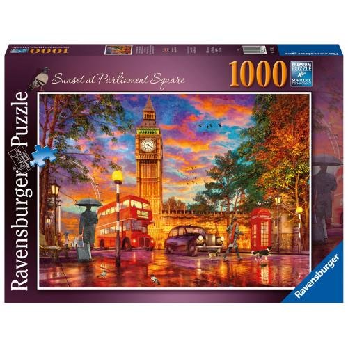 Puzzle 1000 pieces - Sunset at Parliament
Square, London