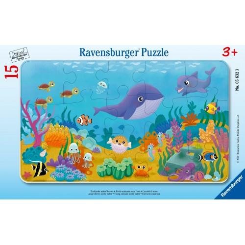 Puzzle Κορνίζα - Animal Children under
Water