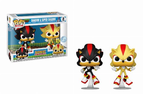 Figures Funko POP! Sonic the Hedgehog - Shadow
& Super Shadow (GITD) 2-Pack (Exclusive)
