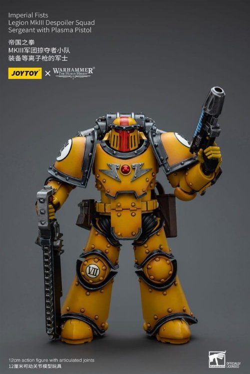 Warhammer The Horus Heresy - Imperial Fists Legion
MkIII Despoiler Squad Sergeant with Plasma Pistol 1/18 Φιγούρα
Δράσης (12cm)