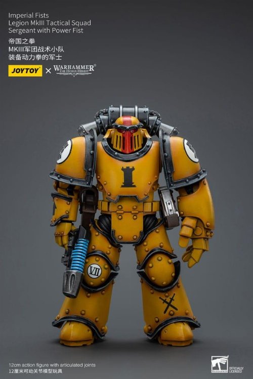 Warhammer The Horus Heresy - Imperial Fists
Legion MkIII Tactical Squad Sergeant with Power Fist 1/18 Action
Figure (12cm)