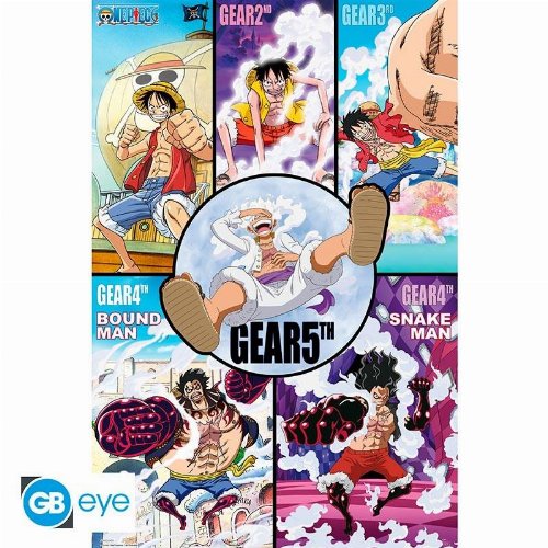 One Piece - Gears History Αυθεντική Αφίσα (92x61cm)