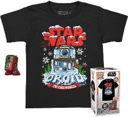 Funko Box: Star Wars - Holiday R2-D2 Pocket POP!
with T-Shirt (S-Kids)