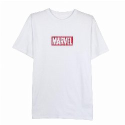 Marvel - Logo White T-Shirt (L)