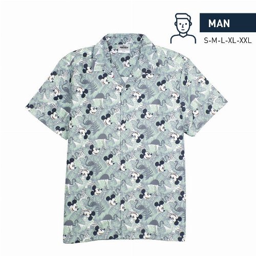 Disney - Mickey Mouse all over print Short Shirt
(L)