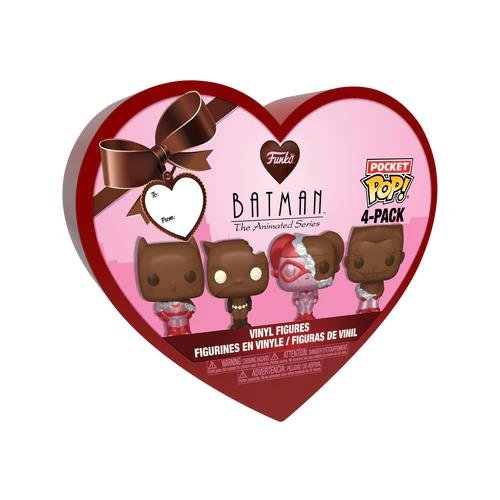 Funko Pocket POP! DC Comics: Valentine's Day -
Chocolate Batman Animated Series 4-Pack Figures
