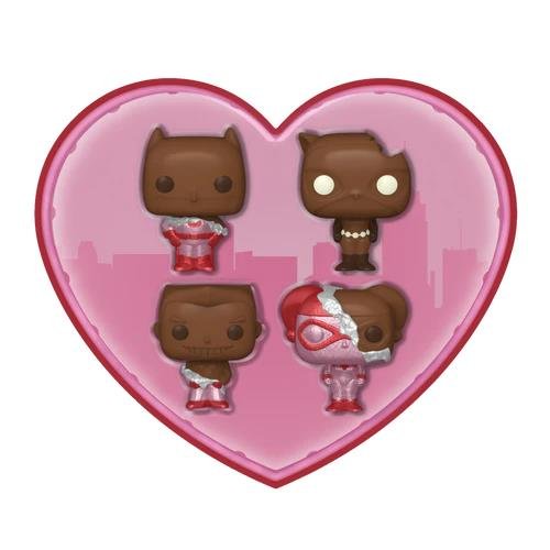 Funko Pocket POP! DC Comics: Valentine's Day -
Chocolate Batman Animated Series 4-Pack Figures