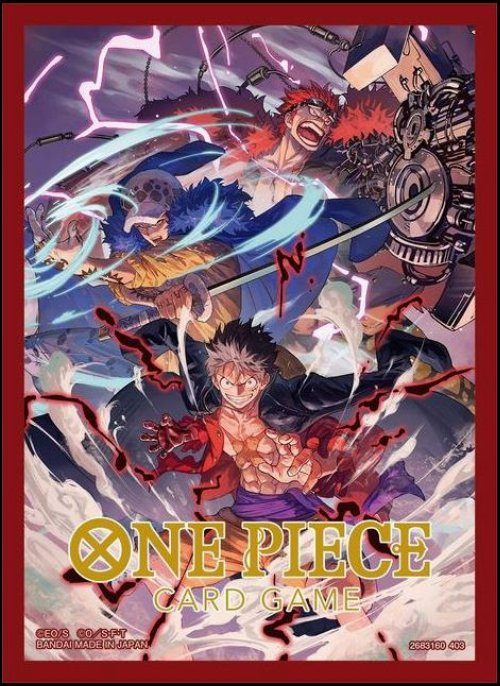 Bandai Card Sleeves 70ct - One Piece Card Game:
Three Captains