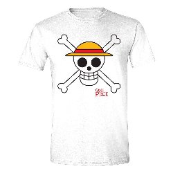 One Piece - Skull Logo White T-Shirt (S)