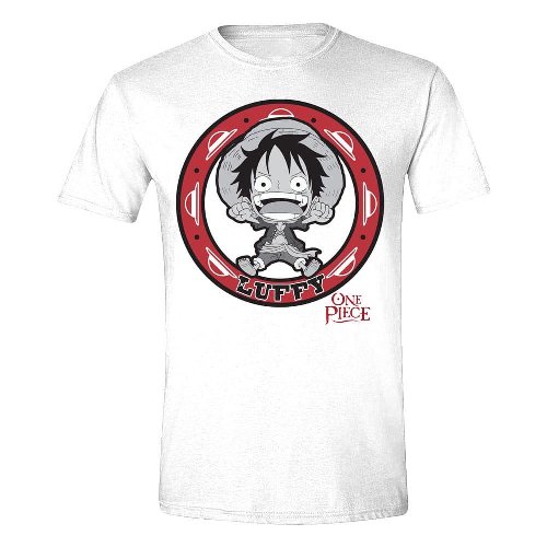 One Piece - Luffy Kawaii White T-Shirt