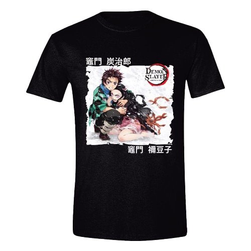 Demon Slayer: Kimetsu no Yaiba - Tanjiro &
Nezuko Black T-Shirt (S)